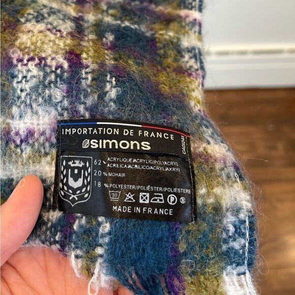 60’’x22’’ || SIMONS mix of mohair scarf || made in France || Colourful scarves - Picture 5 of 8